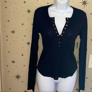 Free People thermal shirt Medium